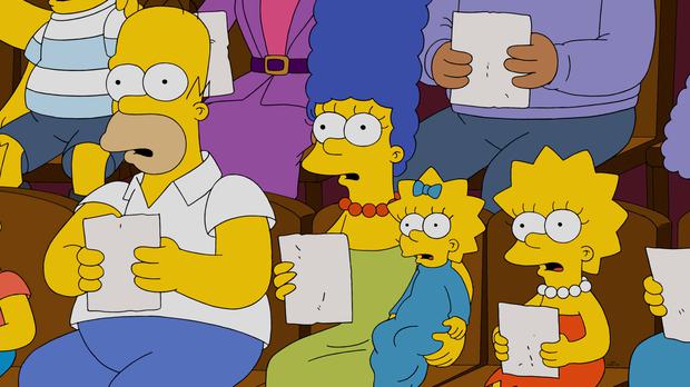 Die Simpsons in einer Folge aus dem Februar 2015.