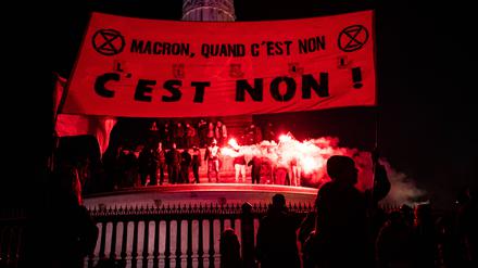 Demonstrationen in Paris.