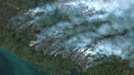 Die kanadischen Waldbrände sind auch aus dem All zu sehen. 