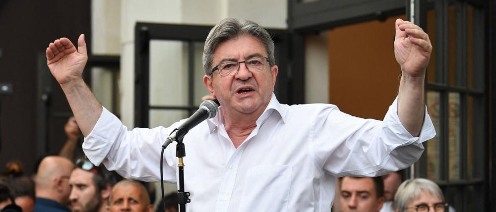Meister des linken Wahlbündnisses - ohne Abgeordnetenmandat: Jean-Luc Mélenchon.