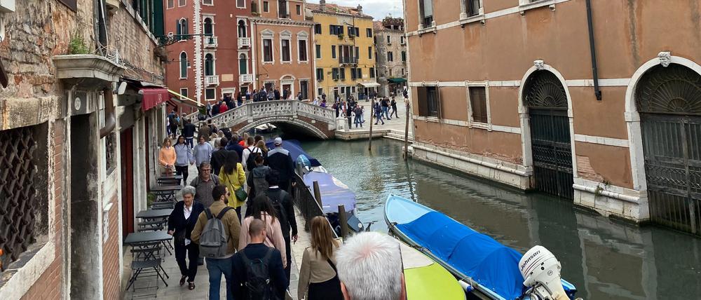 Kein Durchkommen mehr: Venedig leidet unter zu viel Tourismus.