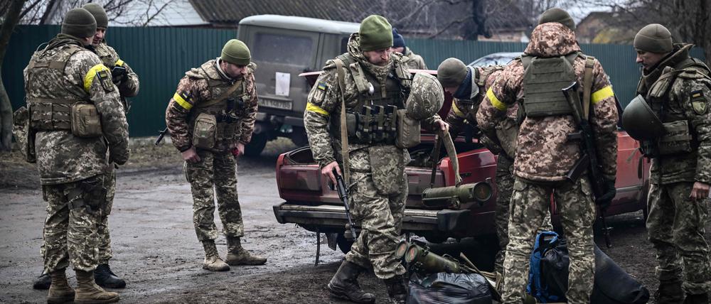 Ukrainische Soldaten.