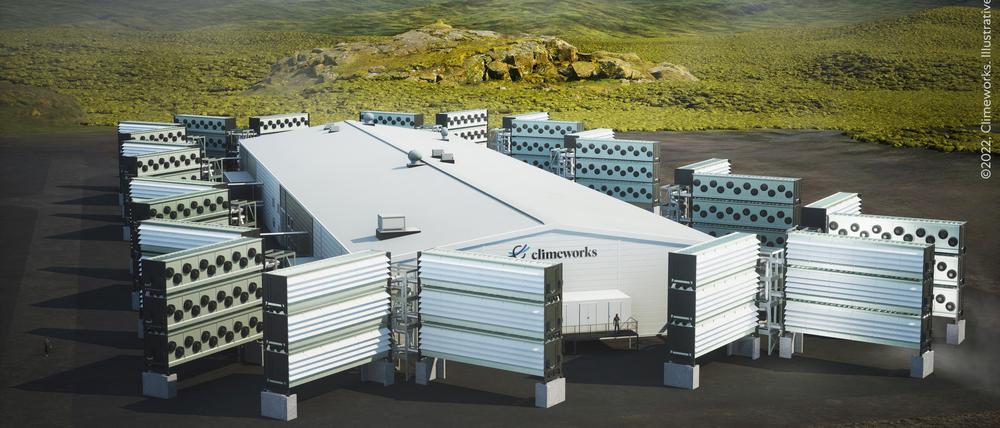 In Island will das Unternehmen Climeworks eine Anlage bauen, die jährlich 36.000 Tonnen CO₂ aus der Luft entnimmt.