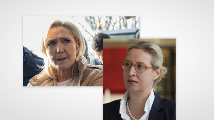 Marine Le Pen und die AfD-Chefin Alice Weidel.