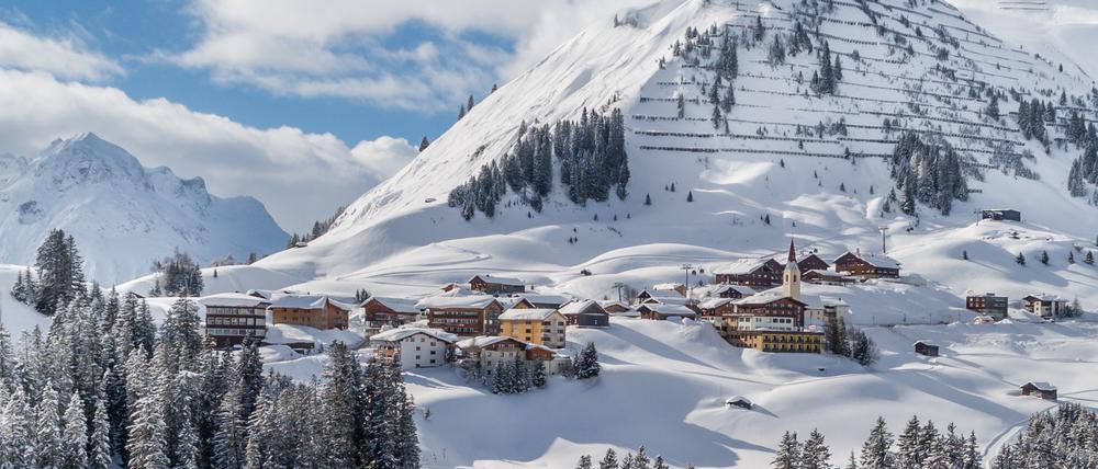 Wie ein Bilderbuchdorf liegt Warth im größten zusammenhängenden Skigebiet des Landes.