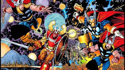 Wunderbarer Irrsinn: Eine Coverzeichnung von Walt Simonson.