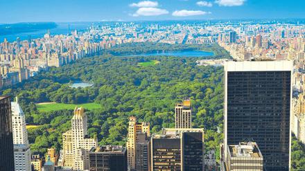Blauer Himmel, heiße Luft. New York – hier ein Blick über den Central Park – macht aus dem Besucher einen Partner. Foto: Imago
