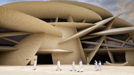 Das Nationalmuseum von Katar in Doha wurde vom französischen Architekten jean Nouvel entworfen. 