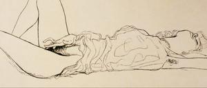Gustav Klimt, Illustration zu den „Hetärengesprächen“ von Lukian von Samosata.