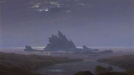 Wie schön die Düsternis sein kann: Caspar David Friedrichs „Felsenriff am Meeresstrand“, um 1824
