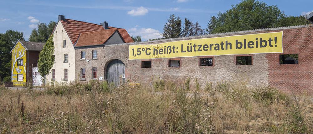 Die leeren Häuser des Dorfes Lützerath.