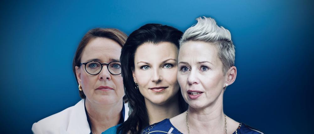 CDU-Frauen mit Einfluss: Annette Widmann-Mauz, Jana Schimke und Silvia Breher.