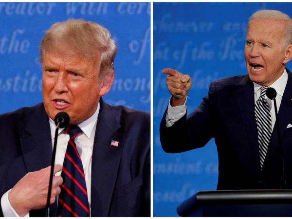 Das erste TV-Duell zwischen Trump und Biden verlief chaotisch. 