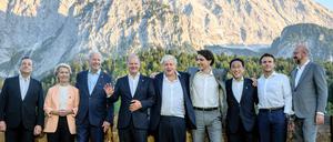 Das informelle Gipfelfoto der G7 in Elmau