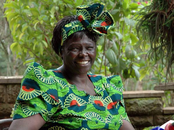 Auch Wangari Maathai, Umweltaktivistin und Friedensnobelpreisträgerin aus Kenia, gehört zu Marie Kolos Vorbildern.