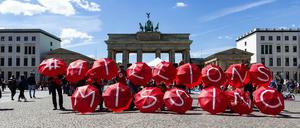 #MillionsMissing Deutschland bei der Protestaktion in Berlin am 12.05.2019.