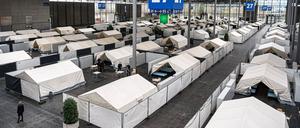 Flüchtlingsunterkunft für 1152 Personen in Hannover.