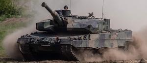 Ein Leopard-Panzer in Polen