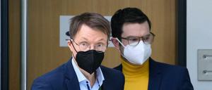 Haben hart gerungen: Gesundheitsminister Karl Lauterbach (SPD) und Justizminister Marco Buschmann (FDP) 