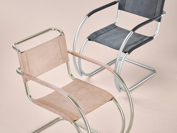 Der legendäre Stuhl „S 533 F“ von Ludwig Mies van der Rohe wurde vom Designerduo Besau Marguerre neu aufgelegt. 