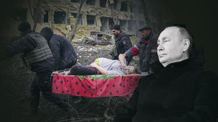 Dem russischen Staatschef Wladimir Putin wird vorgeworfen, für Kriegsverbrechen in der Ukraine verantwortlich zu sein.