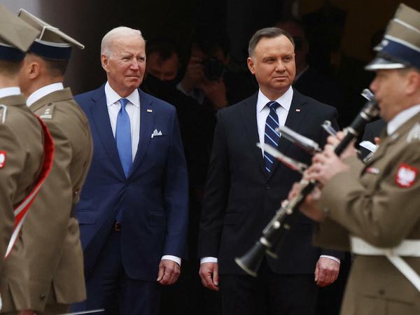 US-Präsident Joe Biden ist am Samstag zu Gast bei Polens Präsident Andrzej Duda.