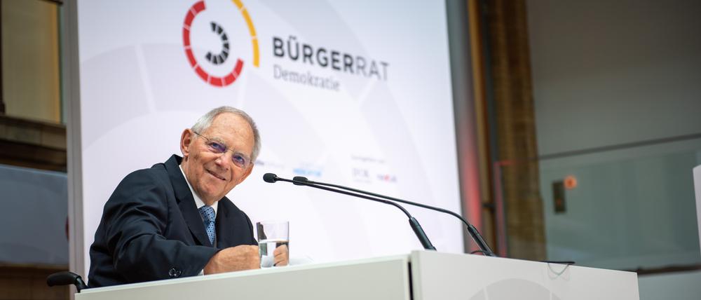 Wolfgang Schäuble macht sich stark für einen bundesweiten Bürgerrat.