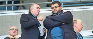 Nichts mehr zu sagen. Geschäftsführer Ian Ayre (links) hatte seinen Rücktritt bereits vor dem Relegations-Rückspiel eingereicht. Auch Investor Hasan Ismaik könnte sich jetzt zurückziehen.