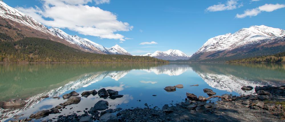 Die Chugach Mountains in Alaska