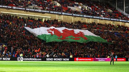 Im Stadion von Cardiff will sich Wales den Traum von der ersten WM-Teilnahme seit 64 Jahren erfüllen.