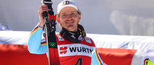 Deutschlands Slalom-Ass Linus Straßer dürfte in Garmisch ein harte Piste vorfinden.