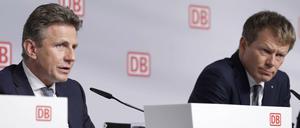 Der DB-Vorstand für Finanzen Alexander Doll (l.) und Bahn-Chef Richard Lutz.
