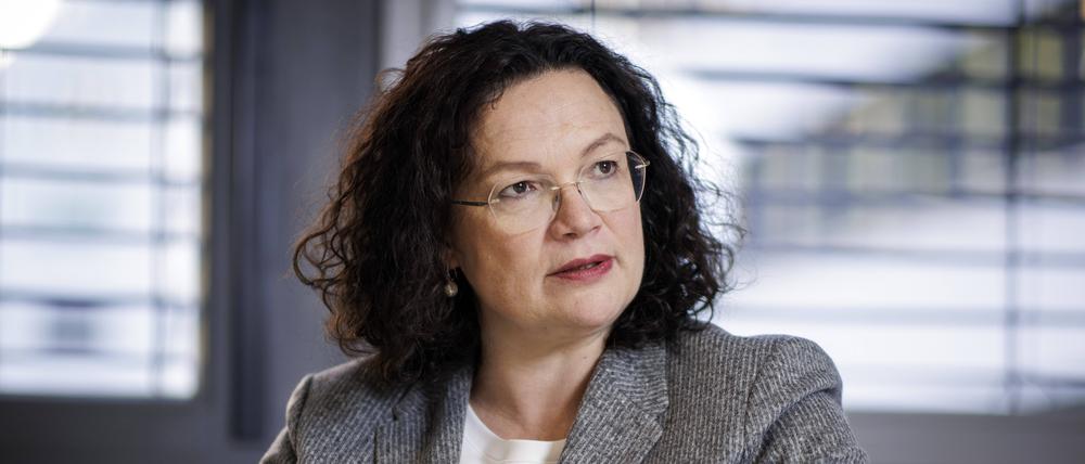 Andrea Nahles, Vorstandsvorsitzende der Bundesagentur für Arbeit (Archivbild)