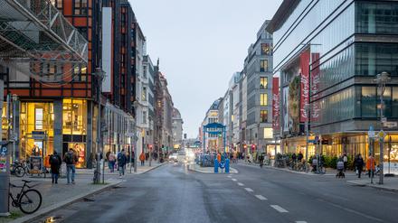 Die ehemalige Flaniermeile Friedrichstraße Ende November 2022.
