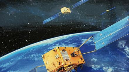 Tausende Satelliten sind im All unterwegs - für Navigation und Kommunikation. 