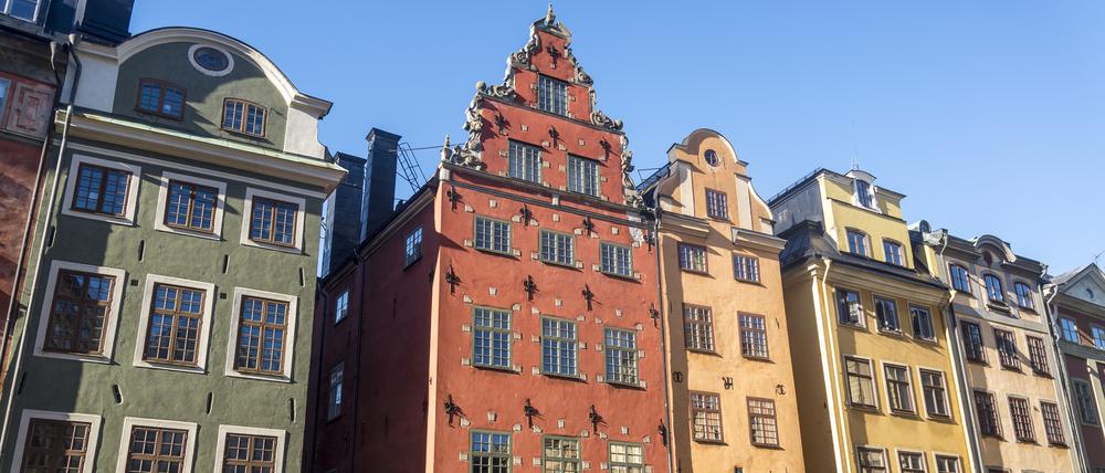 Selbst in Stockholms Stadtmitte sind Wohnungen günstig geblieben.