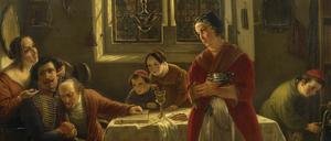 Hoffnung auf Teilhabe. Das Gemälde des deutsch-jüdischen Malers Moritz Daniel Oppenheim von 1834 zeigt einen uniformierten Soldaten im Kreise seiner nach jüdischem Brauch lebenden Familie.