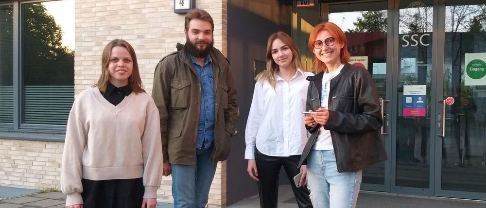Willkommen an der FU: Die Gruppe der ukrainischen Studierenden, die mit dem Programm Erasmus+ für Partnerländer einen Studienplatz bekamen.